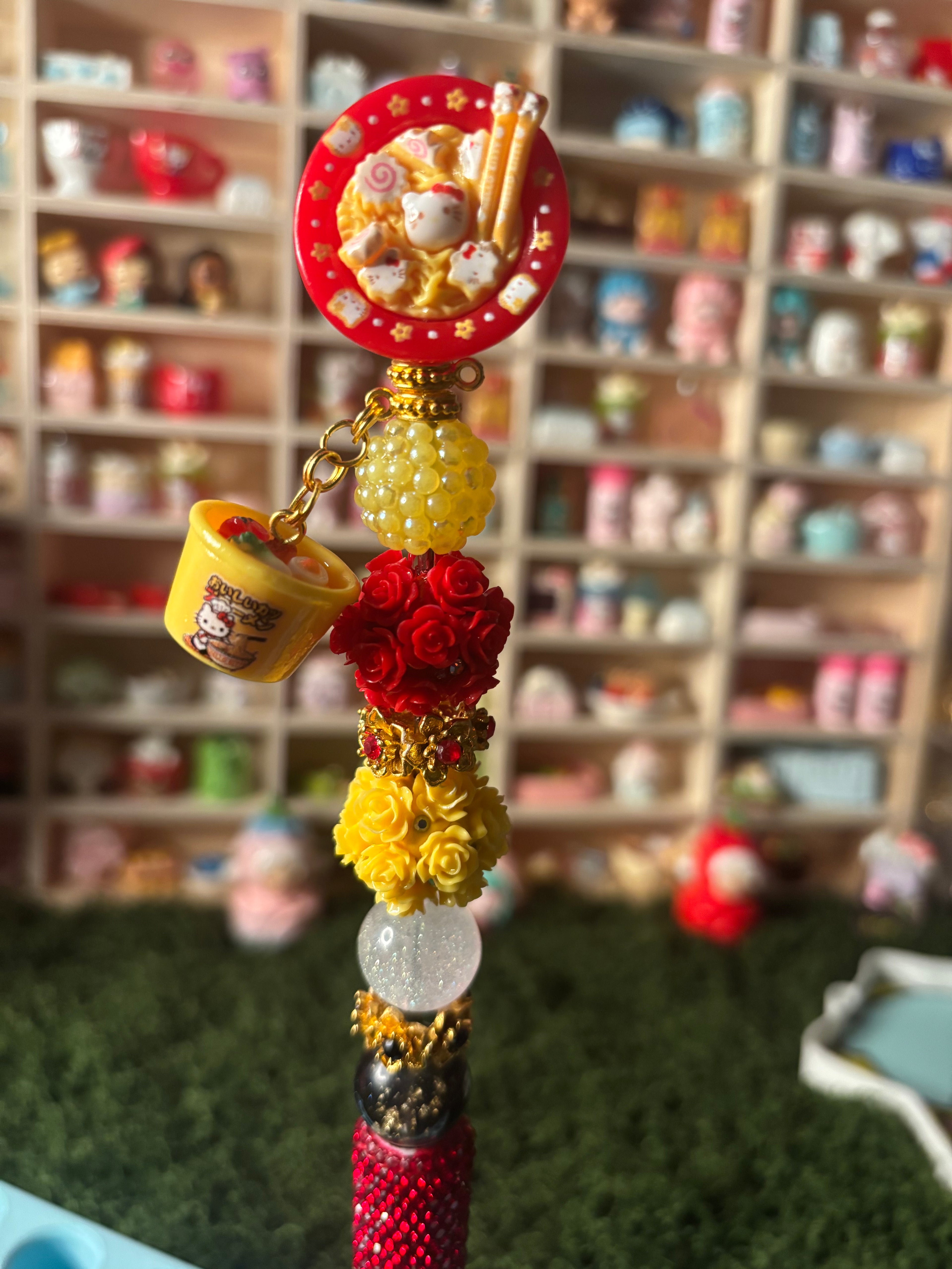 Ramen Royalty  Beadable Premade Pen