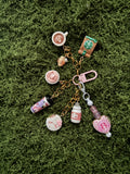 Coffee and Pastry lovers keychain