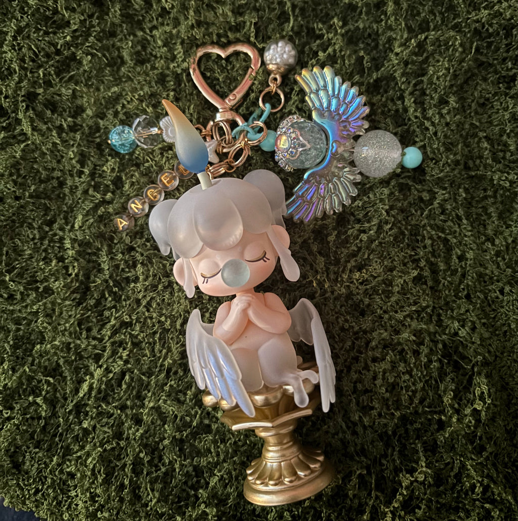Custom DIY Whimsy Nature keychains featuring colorful, handcrafted designs with natural-themed charms and vibrant details.