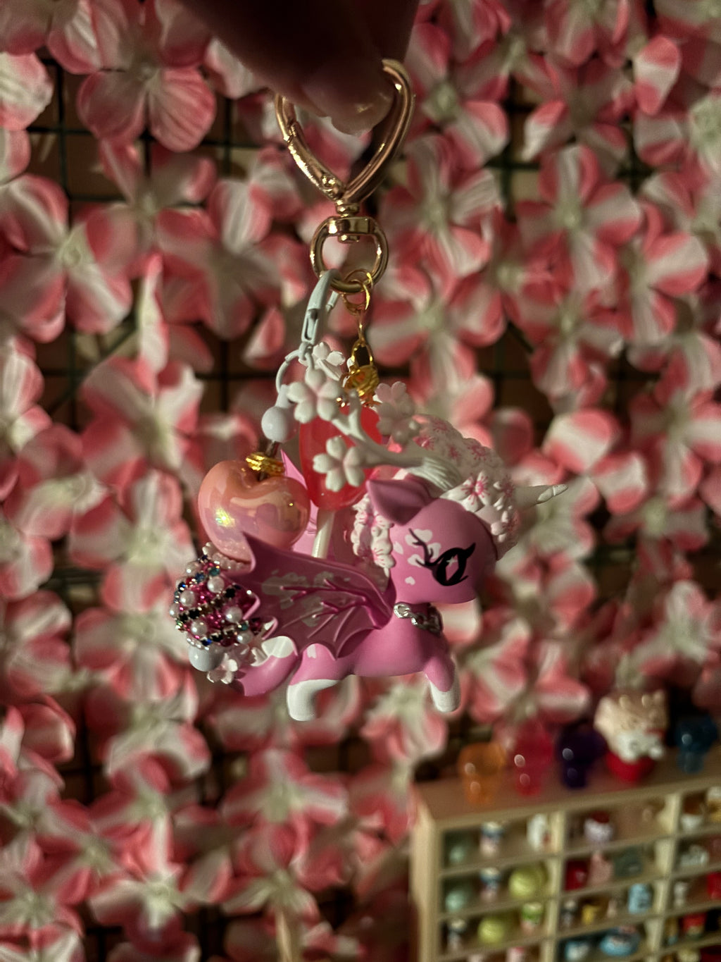 Pink Unicorn Fancy DIY Keychain