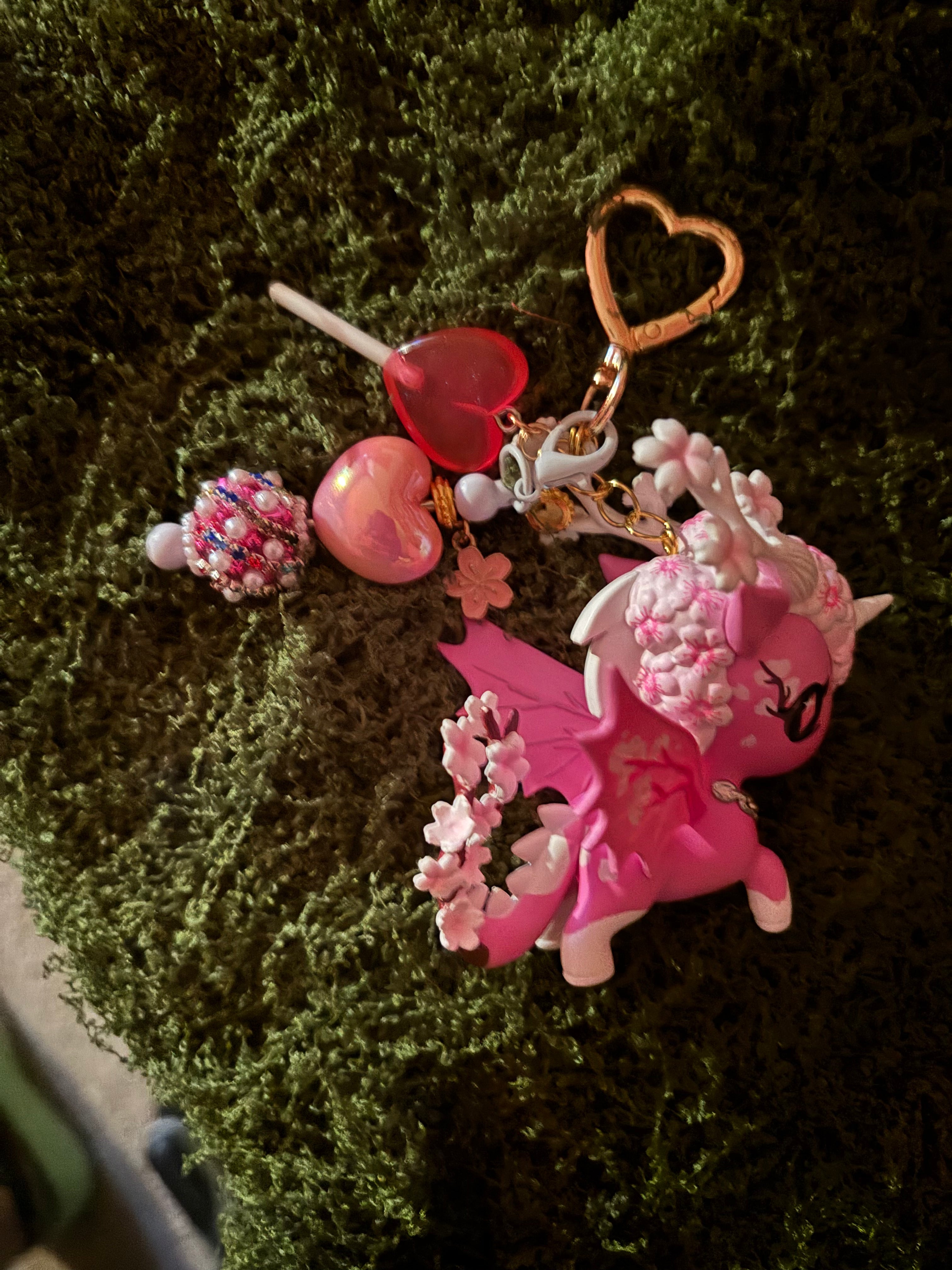 Tokidoki Cherry Blossom Dragon DIY Keychain