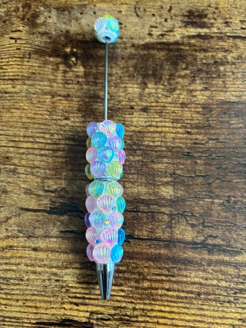Rainbow Seashell pens for beadles
