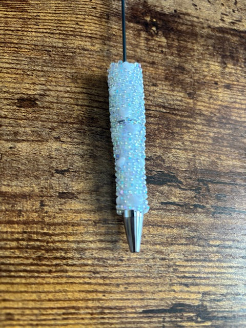 Lux Fancy Beadable Pens by Whimsy Nature DIY featuring colorful beads and sleek pen bodies for stylish writing accessories.