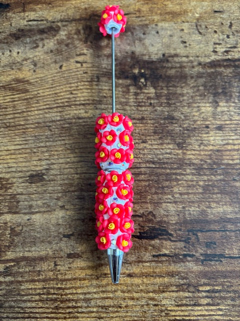 Whimsy Nature DIY Lux Fancy Beadable Pens featuring colorful beads and elegant design for stylish writing.