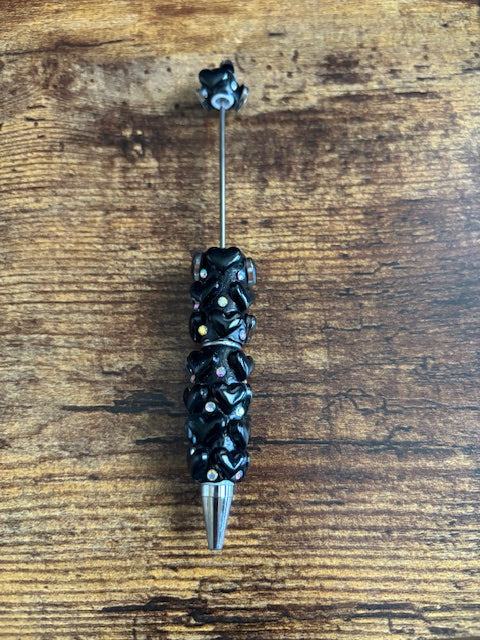 Whimsy Nature DIY Lux Fancy Beadable Pens with colorful beads and elegant design, perfect for writing and decorating.