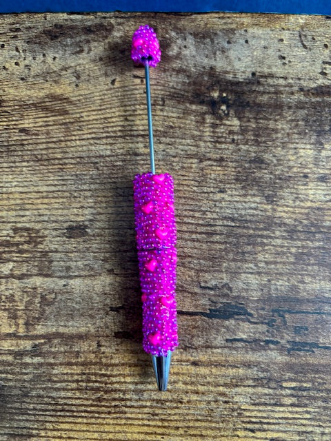 Lux Fancy Beadable Pens from Whimsy Nature DIY with colorful bead accents and sleek pen barrels for stylish writing.
